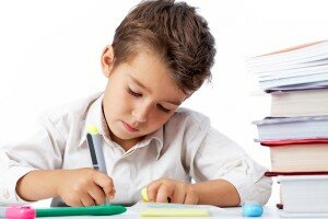 picture of child writing